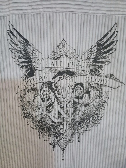 Nice Men's Nautica Jeans Co. Button Front Short Sleeved with Graphics - Picture 6 of 7